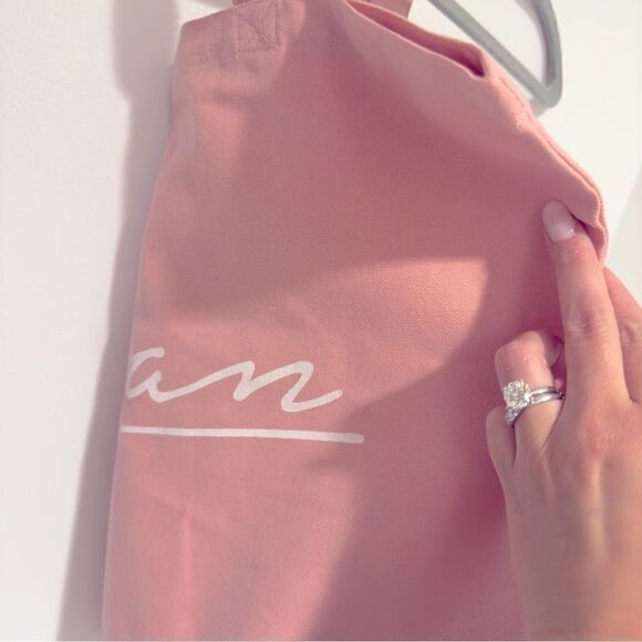 Elan Pink Canvas Reusable Tote Bag - Picture 3 of 4